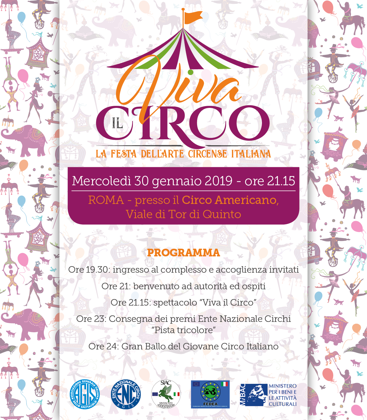 invito festa del circo