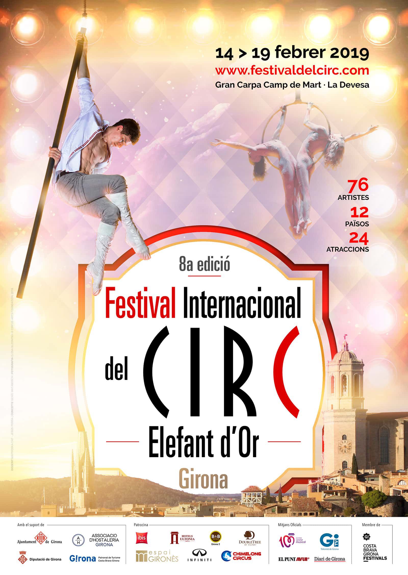 cartel Festival Internacional del Circ Elefant du2019Or a Girona