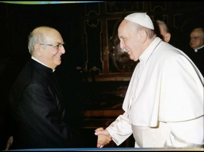 06 Don GIuseppe Bachetti con Papa Francesco 696x519
