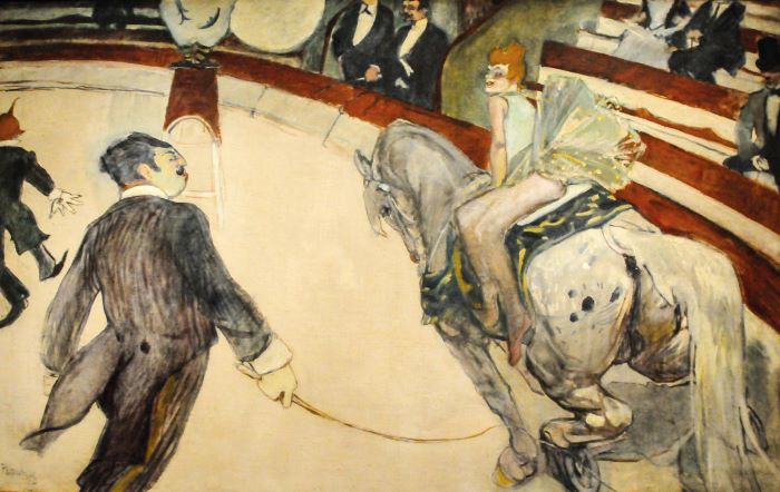 Toulouse Lautrec Equestrienne at the Cirque Fernando1887 88 Art instititue of Chicago Wikipedia dot DE 980 min
